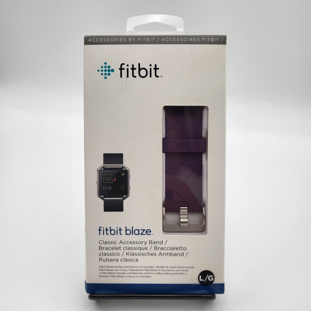 Fitbit Blaze Classic Accessory Band Plum Purple Large L/G Replacement Wristband‎